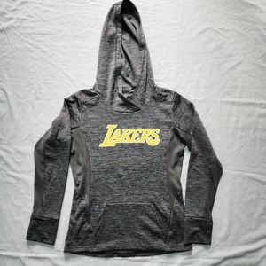 LAKERS Womens Gray Pullover Hoodie.